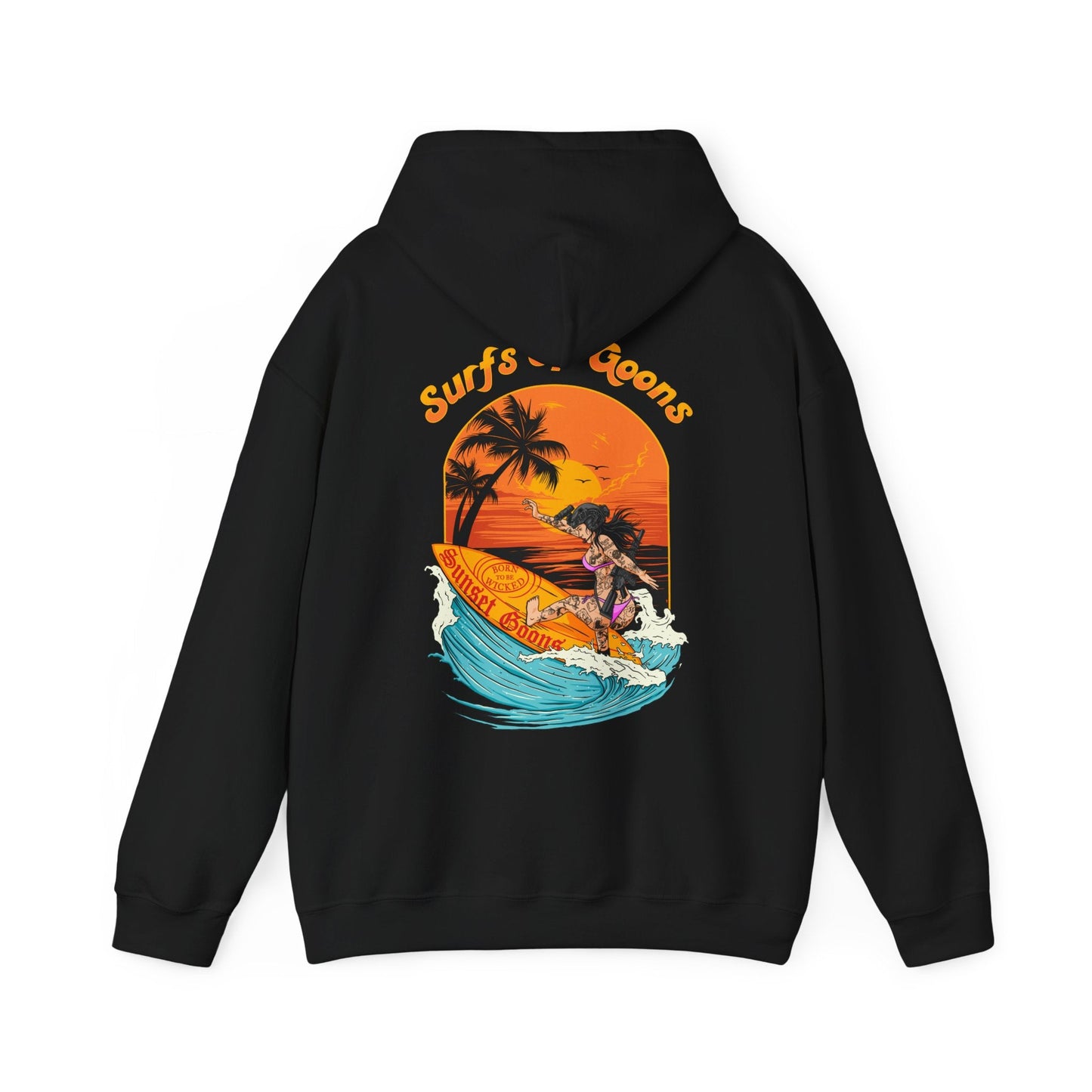 Surfs up x Sunset goons Hoodie - Born To Be Wicked